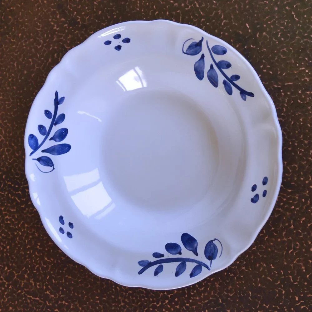 Williams-Sonoma Hand Painted Shallow Bowl